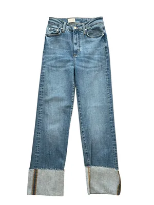 Anthropologie Pilcro Women’s Scotty High Rise Cuffed Straight Leg Jeans 26 Tall thumbnail 2