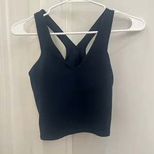 ⭐️Alo Airbrush Real Bra Tank Navy thumbnail 2