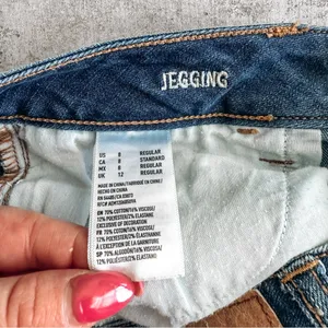 American Eagle Super Stretch Jegging Medium Wash Size 8 thumbnail 7