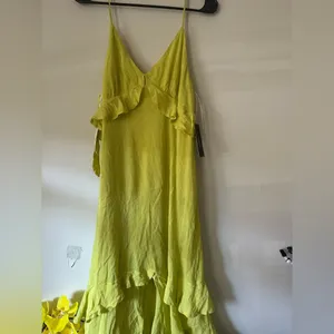 Lulu's Vibrant Lime High-Low Dress thumbnail 4