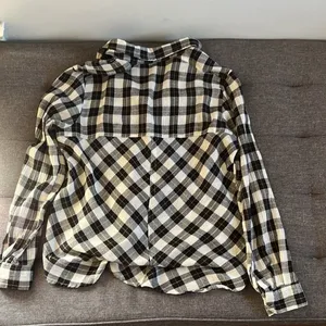 Free People Buffalo Plaid button down shirt. Size S thumbnail 4