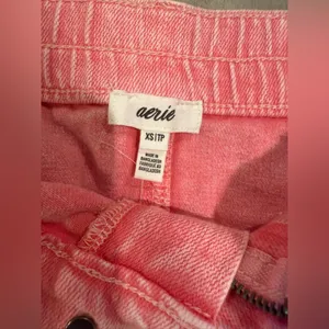 Aerie Pink Demin Mini Skirt Size XS‎ thumbnail 3
