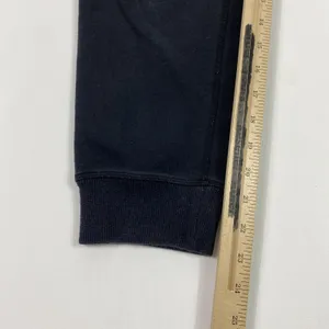 Lululemon Jogger Pants Womens 2 Black Ribbed Cuffs Back Zip Pocket Logo Lounge‎ thumbnail 3