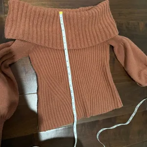 ANTHROPOLOGIE Tessa Off the Shoulder Puff Sleeve Sweater Top Size XS thumbnail 7