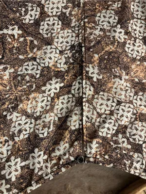 hinge Dress Women’s (L) Brown White Pattern With Pockets thumbnail 6