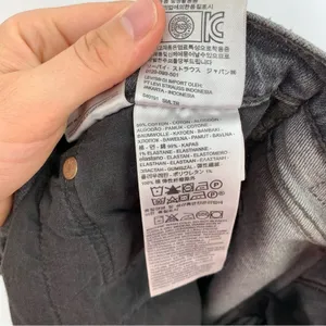 LEVI'S Premium Ribcage Straight Ankle Jean Wash Black Grey Denim 26 thumbnail 7