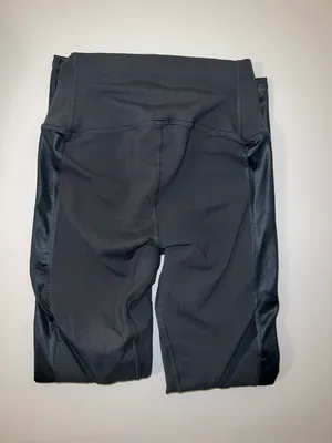 Alo Leggings Pants Womens Xtra Small XS Gray Pull On Skinny RN# 87370 Mesh thumbnail 3