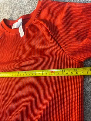 OFFLINE by Aerie Waffle Knit Cropped Long Sleeve Shirt Workout Athleisure M thumbnail 4
