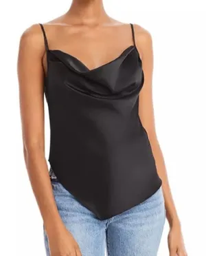 NWT WAYF Cowl neck black camisole size Xsan thumbnail 1