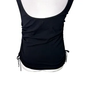 4th & Reckless Annoushka Tank Top Ruched Side Scoop Neckline Soft Black W L NWOT thumbnail 9