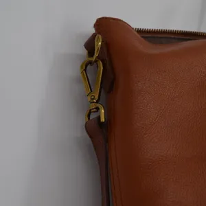 Madewell The Transport Satchel Bag Crossbody in English Saddle Leather Brown thumbnail 6