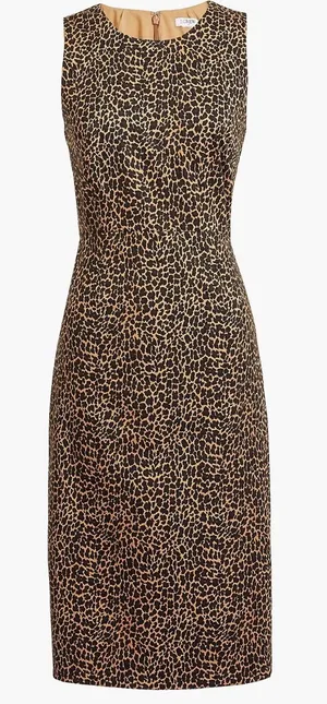J. Crew Leopard Print Midi Dress thumbnail 1