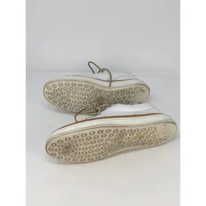 AGL Womens Shoes White Leather Low Top Wingtip Casual Fashion Sneakers 38 US 7.5 thumbnail 6