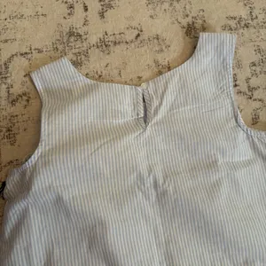 Japna Striped Scallop Hem Short Tank Top Set Size Small NWT Coastal Beach Preppy thumbnail 10
