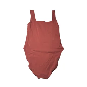 Old Navy Square Neck Tank Top Bodysuit Wide Straps Orange Brown Womens Large thumbnail 7
