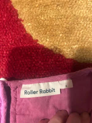 Roller Rabbit Clarissa Midi Dress Magenta Purple 100% Cotton Women’s Size Small thumbnail 4