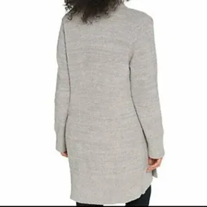 Barefoot Dreams Cozy Chic‎ Cali Cardi Longline Knit Cardigan Lounge Small Gray thumbnail 2