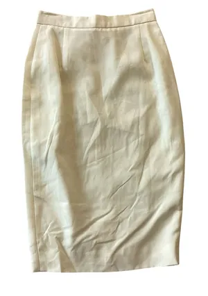 David Bijoux Pencil Skirt White Size 6 thumbnail 1