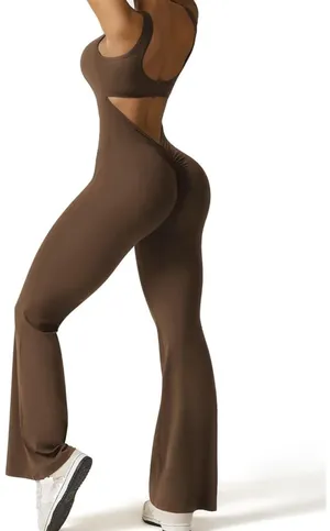 Amazon Flare V Back Scrunch Butt Seamless Workout Bodysuit thumbnail 2