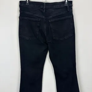 Madewell The Flare Crop Jean in Super Stretch Denim Black Frost US 28 NWT thumbnail 11