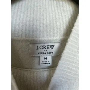 JCrew Wool Blend Extra Soft Pullover Sweater Ivory M Size M thumbnail 5