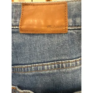 Madewell Womens Button slim Wide Leg crop size 23 Denim Jeans Medium Wash casual thumbnail 7