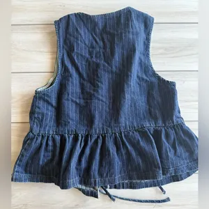 ASOS Top en jean noué devant Blue Size 12/14 NWOT thumbnail 6
