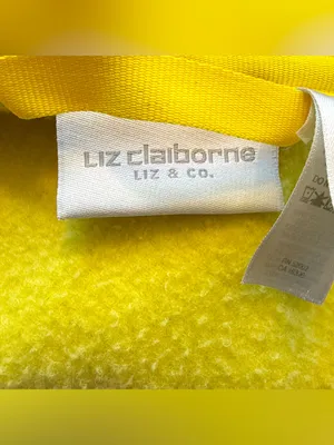 Vintage Liz Claiborne Women's 1/4 Zip Yellow Fleece Hoodie Sweatshirt Size XL thumbnail 3