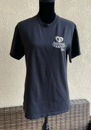 Delta FSU Florida State Seminoles Unisex Tee Size Medium Bling 2013‎ National Champion thumbnail 1