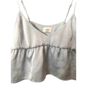 ARITZIA Wilfred Lover Satin Cropped Camisole Heatwave Blue X-Small thumbnail 4