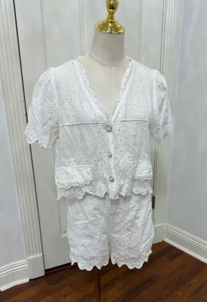 Boutique White Two-Piece Set thumbnail 1