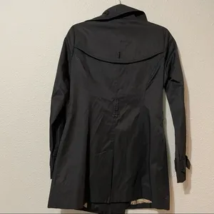 Michael Kors Black Double Breasted Trench Coat Womans XS Lightweight Jacket thumbnail 5
