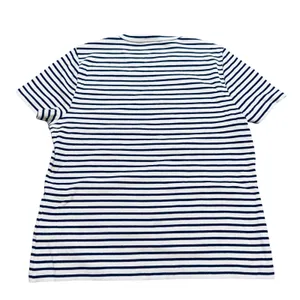 NWT J.Crew Striped Ribbed Crewneck Tee Navy Blue White Size XL Causal‎ Basics thumbnail 5