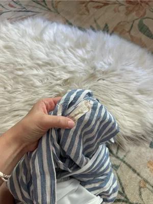 ALTAR’D STATE Blue And White Striped Romper thumbnail 5