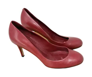 Brooks‎ Brothers Red Leather Heels Career Office Capsole Business Womens 9.5 thumbnail 1