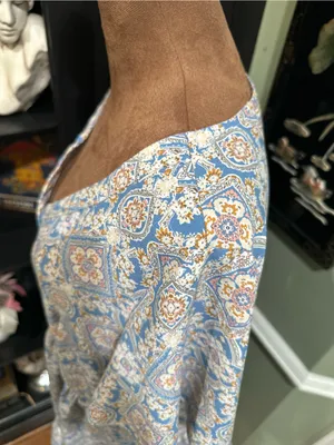 Hailey & Co Blue Floral Button‑Down Flirty Dress – Size Small thumbnail 5
