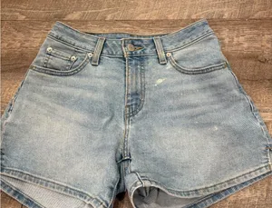 Levi's Light Blue Denim High-Rise Jean Shorts thumbnail 1