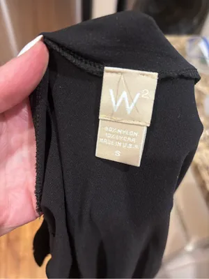 W² Black Cowl Neck Sleeveless Top | Size S | Made in USA thumbnail 7