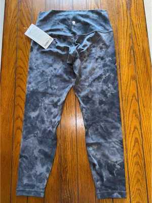 Lululemon Align High Rise 25” Diamond Dye Grey DDPG Size 10 NWT thumbnail 2