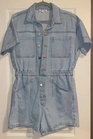 Day & Moon Denim Romper thumbnail 1