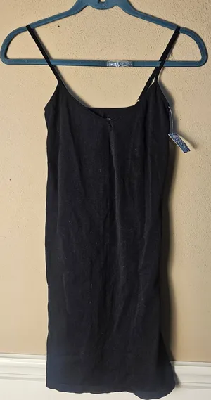NWT Intimately Free People Womens Black Seamless Mini Slip‎ M/L thumbnail 1