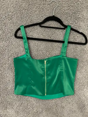 Superdown Green Bustier Top thumbnail 4