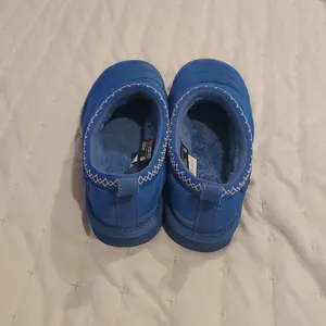Ugg Women'S 8 Tasman Puffer Shearling Lined Slippers Royal Blue thumbnail 2