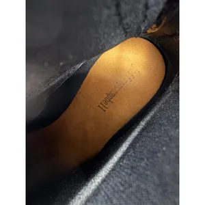 Jeffrey Campbell Rain Boots Women 41 Black Excellent Lug Sole Chelsea Ankle thumbnail 4
