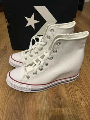 CONVERSE Chuck Taylor All Star Wedge Platform lace up shoes sneakers sz 9 new thumbnail 9