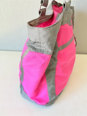 JanSport Ella Daily Tote Handbag Carryall Duffel Bag Pink and Gray 17x13" thumbnail 7