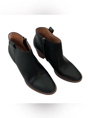 Madewell The Billie Boot in Black Leather - Size 8.5 thumbnail 2