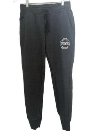 PINK Victoria’s Secret Sweatpants Womens Small Gray Joggers Gym Lounge Cute thumbnail 1