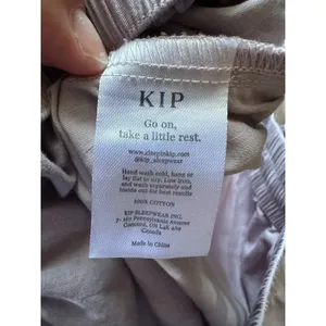 KIP Premium Cotton Pajama Pants Purple Lavender Womens Small‎ Lounge Natural thumbnail 4