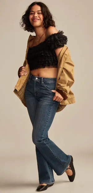 Lucky Brand High Rise Curvy Flare Jeans thumbnail 1
